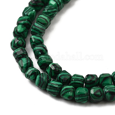 Синтетического малахита бисер нитей&nbsp;G-F797-A01-01-1
