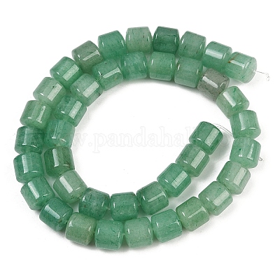 Естественный зеленый авантюрин бисер нитей G-G275-D01-10x10mm-1