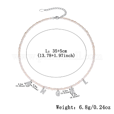 Женское ожерелье с подвеской в виде ангела из натурального пресноводного жемчуга UA8074-1