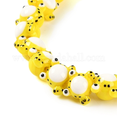 Бусы лэмпворк ручной работы LAMP-P066-07D-1