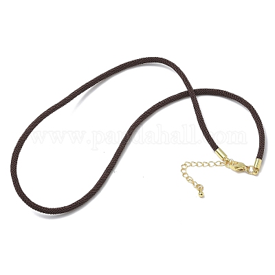 Изготовление ожерелий из нейлонового шнура милан толщиной 3 мм NJEW-H084-01G-40-1