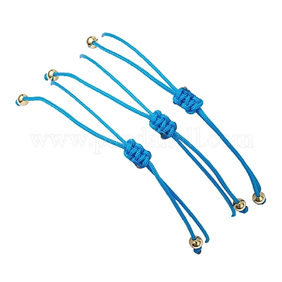 3шт 3 стиля браслетов из плетеных бусин с драгоценными камнями BJEW-JB11146-01-1