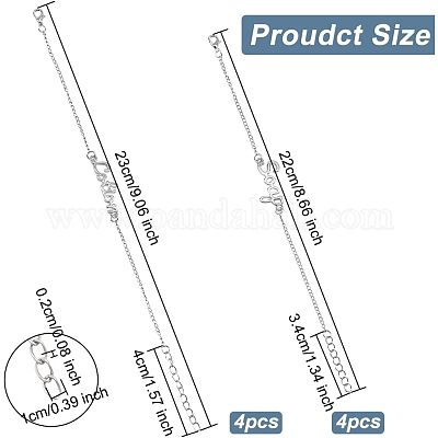 8шт. набор из 2 браслетов из сплава со словами «лосьон и мыло» BJEW-OC0001-07S-1