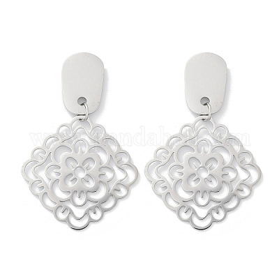 Серьги-гвоздики из нержавеющей стали 304 EJEW-Z089-32P-1