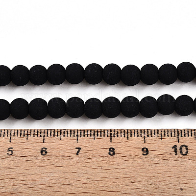 Непрозрачное стекло бисер нитей GLAA-T032-P6mm-MD01-1