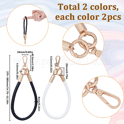 4 шт. 2-х цветные ремни для мобильных телефонов из искусственной кожи DIY-SC0028-53-1