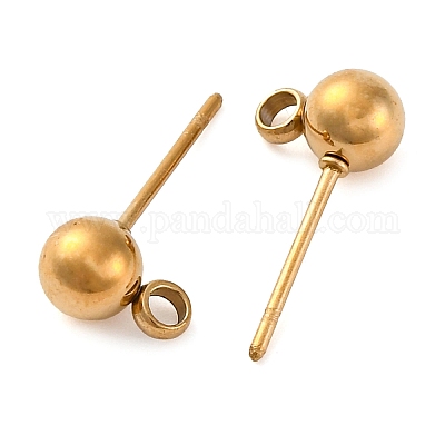 Фурнитура для сережек-гвоздиков из нержавеющей стали 304 STAS-F227-18C-G02-1