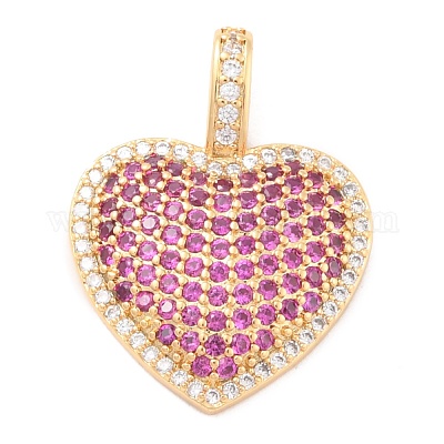 Кулоны из экологически чистой латуни с микропаве и кубическим цирконием KK-K268-41G-1