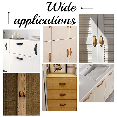 Ремешок ручки ящика двери шкафа из крупного рогатого скота DIY-WH0430-196C-01-1