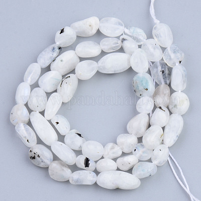 Бусины из натурального радужного лунного камня G-S359-170-1