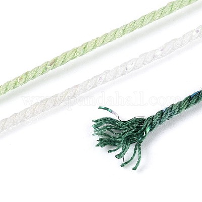 30 м окрашенный сегментный хлопковый шнур для макраме&nbsp;OCOR-T018-01T-1