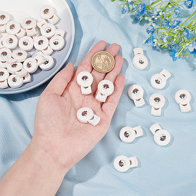 Пластиковый пружинный стопорный цилиндр замка шнура FIND-GF0002-65-1