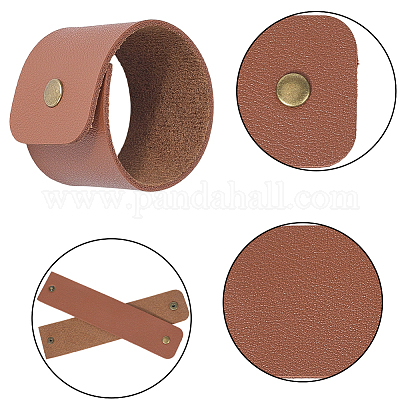 Кольца для салфеток из искусственной кожи AJEW-CL0001-24-1