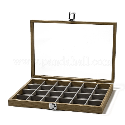 24 деревянная презентационная коробка для ювелирных изделий&nbsp;ODIS-M007-03-1