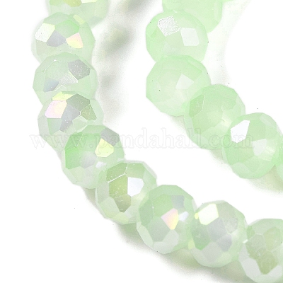 Запекание гальванических нитей стеклянных бусин DGLA-A039-J10mm-B17-1