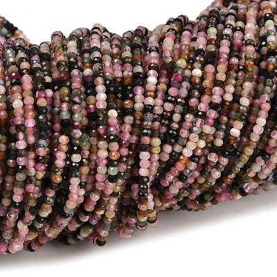 Натуральный турмалин бисер нитей&nbsp;G-RM250101-O16-1