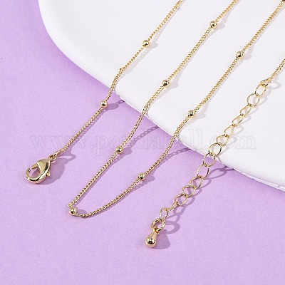 Ожерелья-цепочки из латуни MAK-L045-08G-1