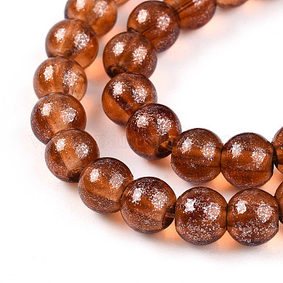 Прозрачный лак окрашенные стекла шарик нити DGLA-R050-6mm-12-1