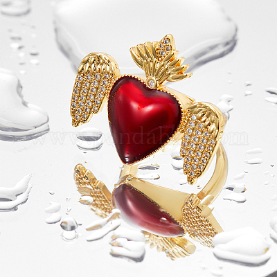 Манжеты из латуни с микро паве кубический цирконий для женщин JN0075-3-1