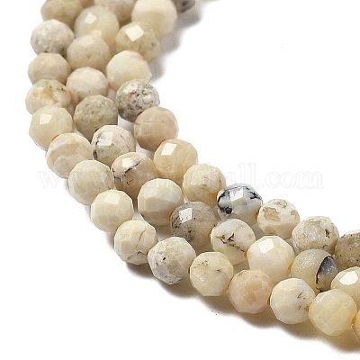 Природные желтые опал бусины пряди G-B145-A03-3mm-1