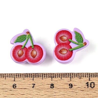 Печатные непрозрачные акриловые бусины OACR-N152-05-1