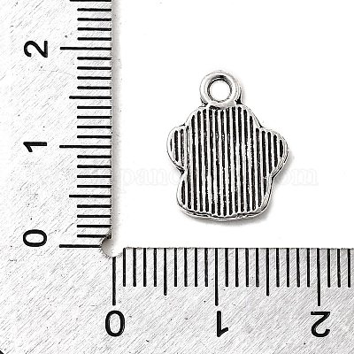 Собака Прайнтс тибетский стиль сеттинги сплава кулон эмали TIBEP-R338-30AS-RS-1