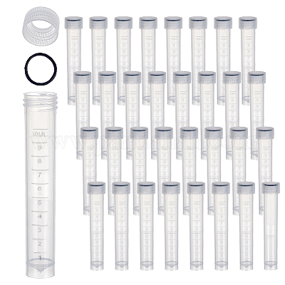 50 шт. прозрачные градуированные пластиковые контейнеры для шариков CON-GA0001-27-1