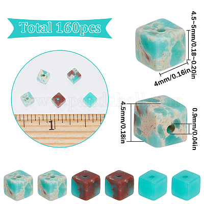 160 шт. синтетические бусины из регалита/императорской яшмы/морского осадка яшмы G-SC0003-22-1