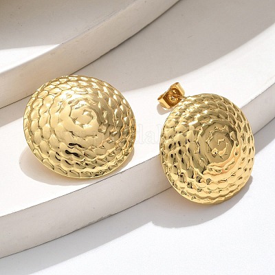 Серьги-гвоздики из нержавеющей стали 304 EJEW-U047-21G-1