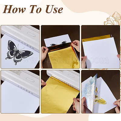 100 лист А4 бумага для горячего тиснения фольгой&nbsp;DIY-FH0010-15-1