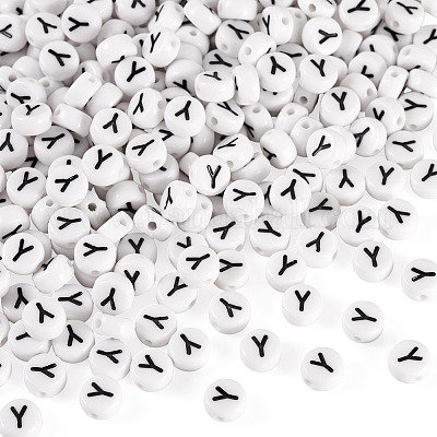 500шт акриловые бусины&nbsp;SACR-TA0001-55Y-1