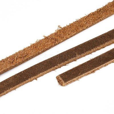 Плоский шнур для украшений из воловьей кожи&nbsp;LC-GF0001-10A-01-1