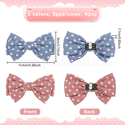 4 шт. 2-х цветные полиэстеровые подвески для обуви AJEW-PH0012-19-1