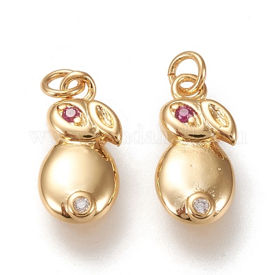 Латунные микро проложить кубического циркония подвески KK-K246-11G-1