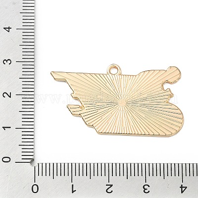 Подвески из спортивного сплава с эмалью ENAM-I074-01G-18-1