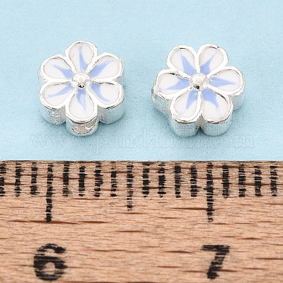 925 бусина из стерлингового серебра с эмалью STER-T008-35B-1