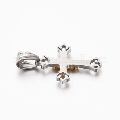 Новый подарок мужской 201 нержавеющая сталь крест подвески STAS-F010-67-1