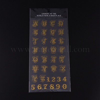 Водостойкие наклейки горячего тиснения DIY-K016-A08-1