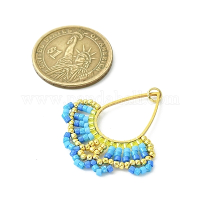 Стеклянные подвески из бисера PALLOY-MZ00531-02-1