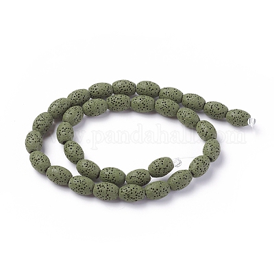 Бусы из натуральной лавы&nbsp;G-F671-03A-15-1