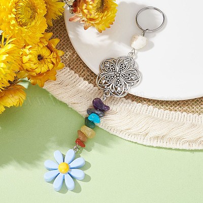 Брелки из цветочной смолы KEYC-JKC00556-03-1