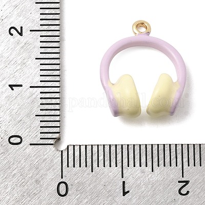 Латунь эмаль подвески&nbsp;KK-K274-11G-01-1