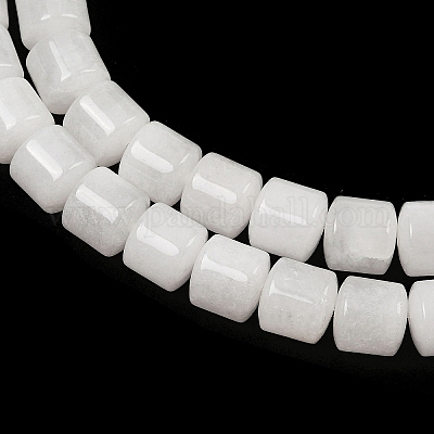 Бусины из натурального белого нефрита G-G275-D17-10x10mm-1