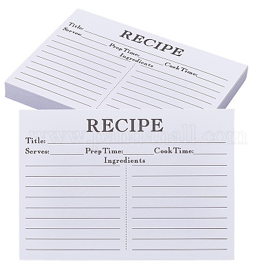 Бумажная карточка рецепта DIY-WH20058-02B-1