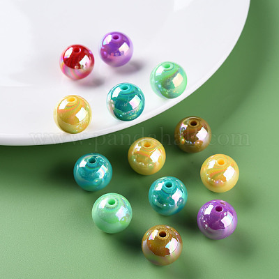 Непрозрачные акриловые бусины MACR-S370-D16mm-M2-1