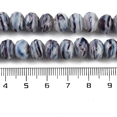 Бусы лэмпворк ручной работы LAMP-T007-13M-1