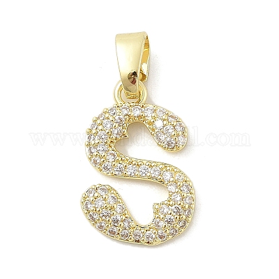 Латунные микро проложить кубического циркония подвески ZIRC-C012-01G-19-1