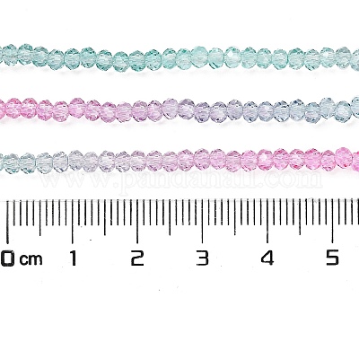 Прозрачные окрашенные стеклянные бусины X1-DGLA-A034-T2mm-A10-1