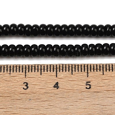 Природные обсидиана бисер нитей G-K343-C44-01-1