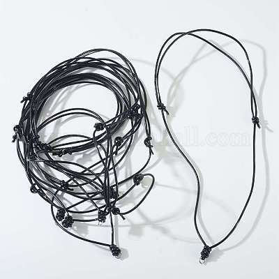 Изготовление ожерелья из 10 шнура из коровьей кожи NJEW-TAC0043-1